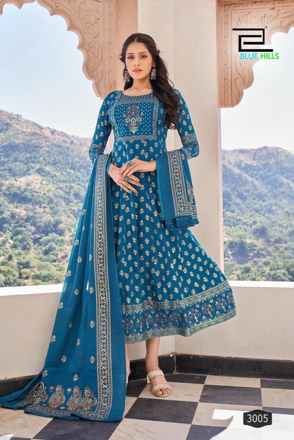 Blue Hills Senorita Vol 3 Nx Anarkali Kurti With Dupatta Collection